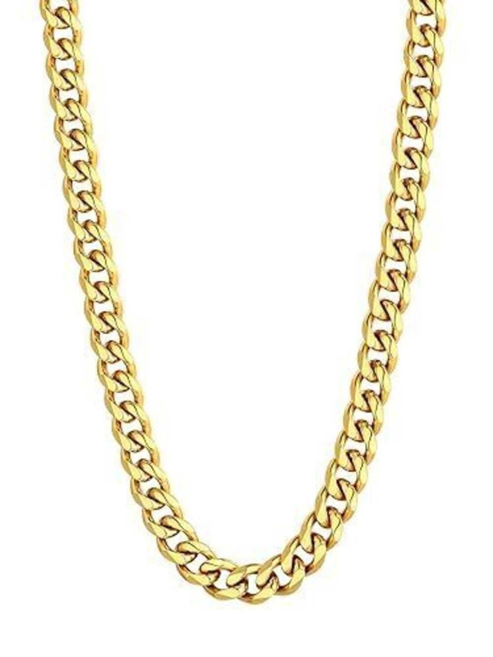 9440 Gold Miami Cuban Chain Rapper Hip Hop Jewelry 18K Gold Plated